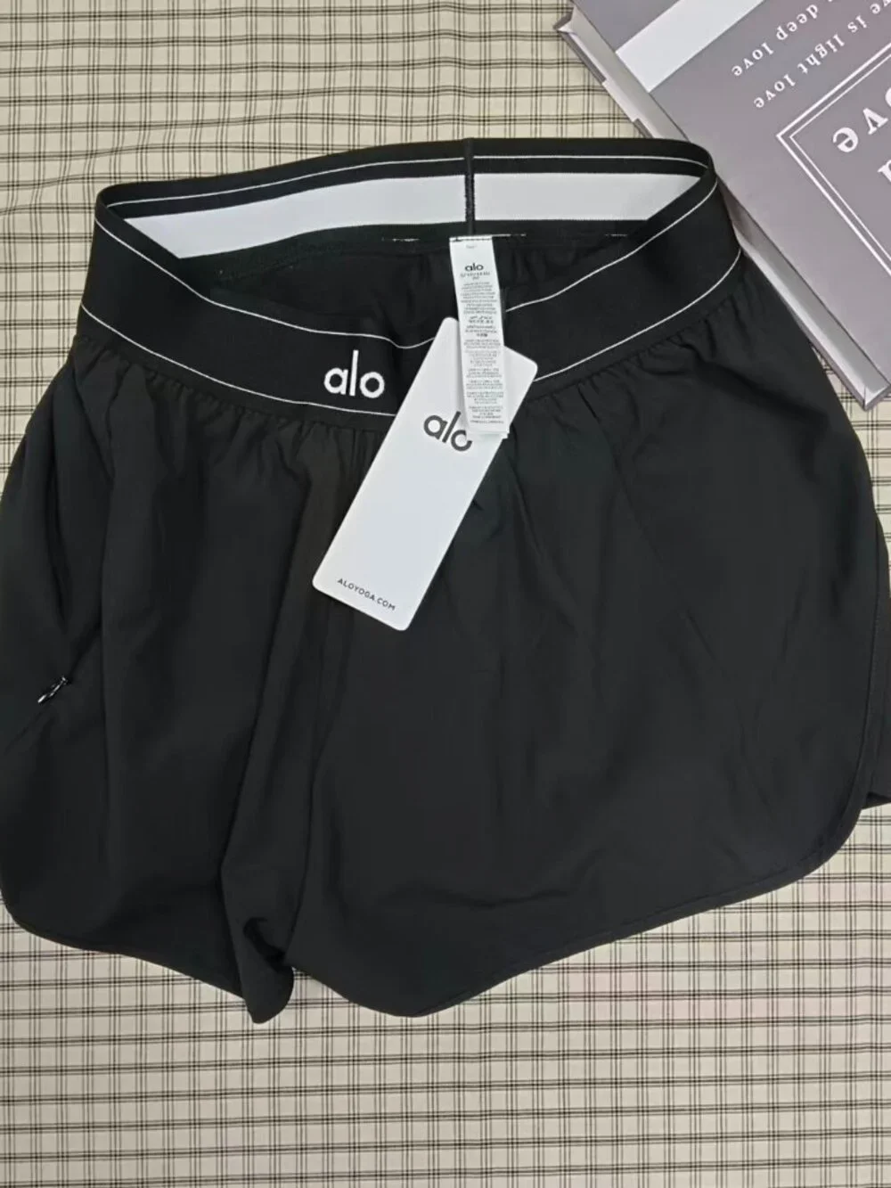 🦸‍ALO Yoga Match Point Short,Relaxed Fit,Black,Athleisure,Versatile,NWT🥰